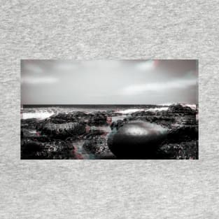 Rocky beach - 3D effect T-Shirt